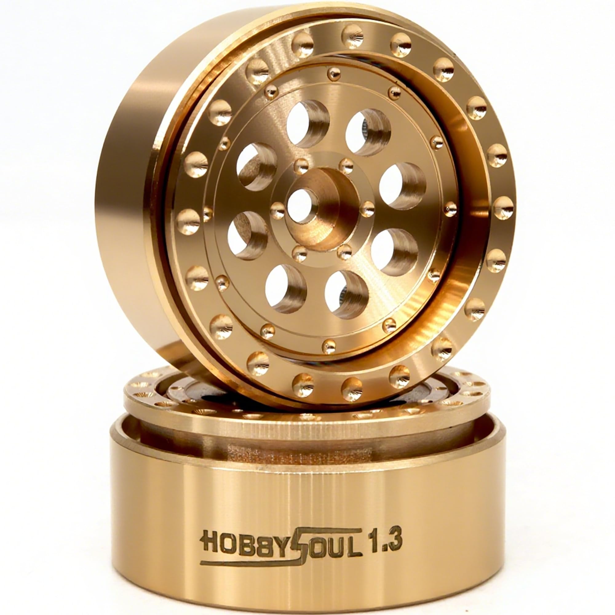 Amazon.com: HOBBYSOUL Brass 1.3 Beadlock Wheels Rims 68g/Rim