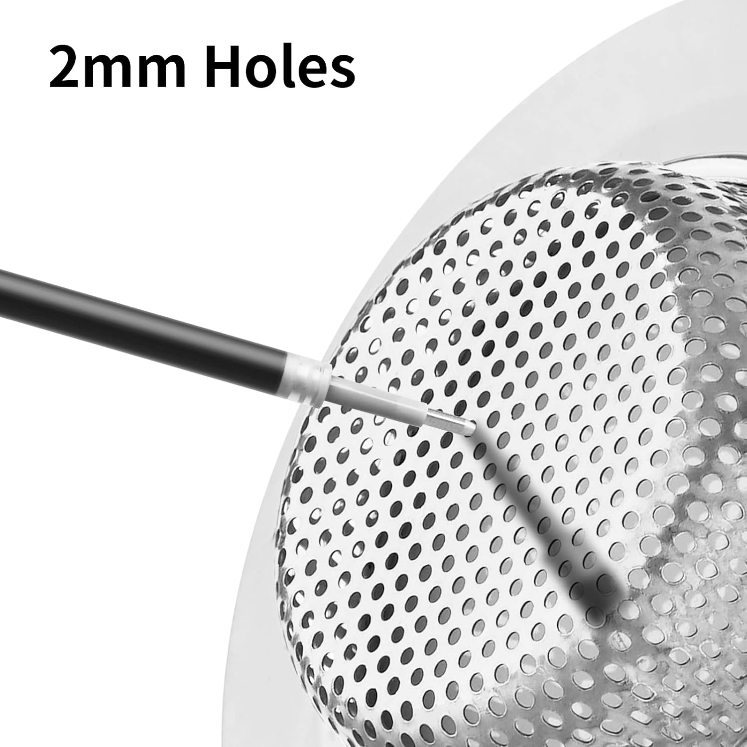 Ohtomber 2PCS Kitchen Sink Strainer - Stainless Steel Sink Drain Strainer, Sink Strainers Basket for Kitchen Sink with Large Wide Rim 4.5 inch, Sink Filter Strainer Food Catcher for Most Kitchen Drain