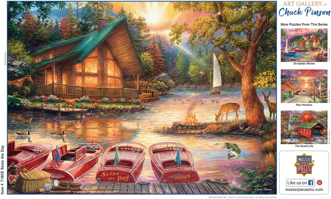MasterPieces 1000 Piece Jigsaw Puzzle for Adults, Family, Or Youth - Seize The Day - 19.25"x26.75"