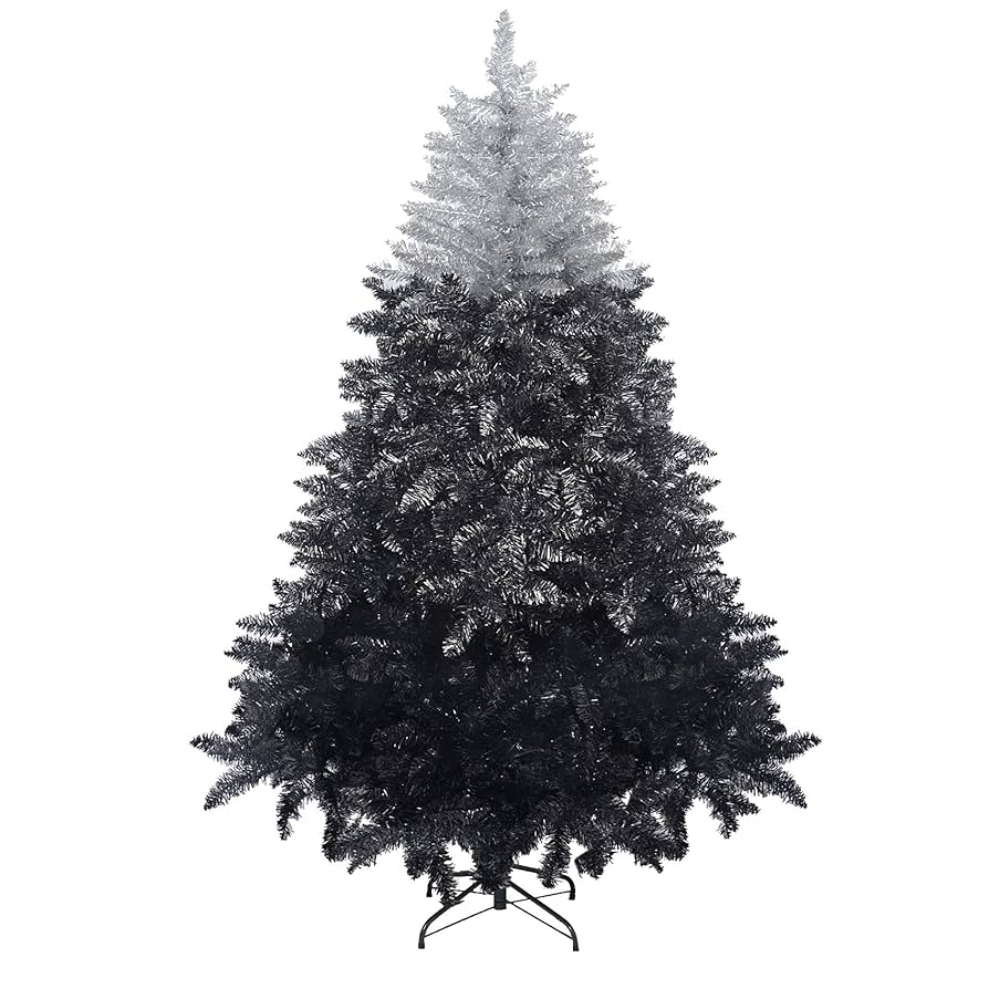 black_tree様 Costway 4 ft. Black Pre-Lit Artificial Christmas Tree Potted