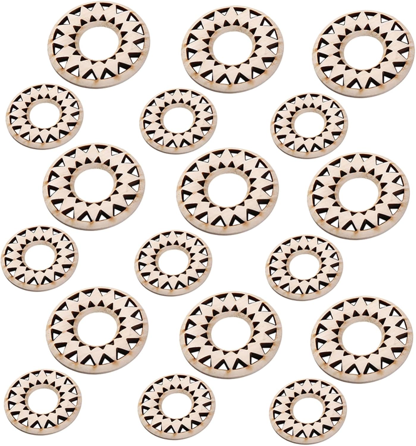 Holibanna 36pcs Wooden Crystal Sphere Holder Set – 35mm and 50mm Egg-shaped Bases – Decorative Wooden Display Stands for Mineral Balls, Crystal Eggs, and Home Décor Collection