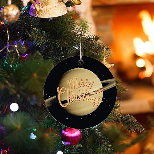 Miniatura 3 de Two-Side Printed Solar System Planets Ceramic Christmas Ornament Novelty for Family Friends Kids Space Enthusiast Christmas Keepsake Pendants