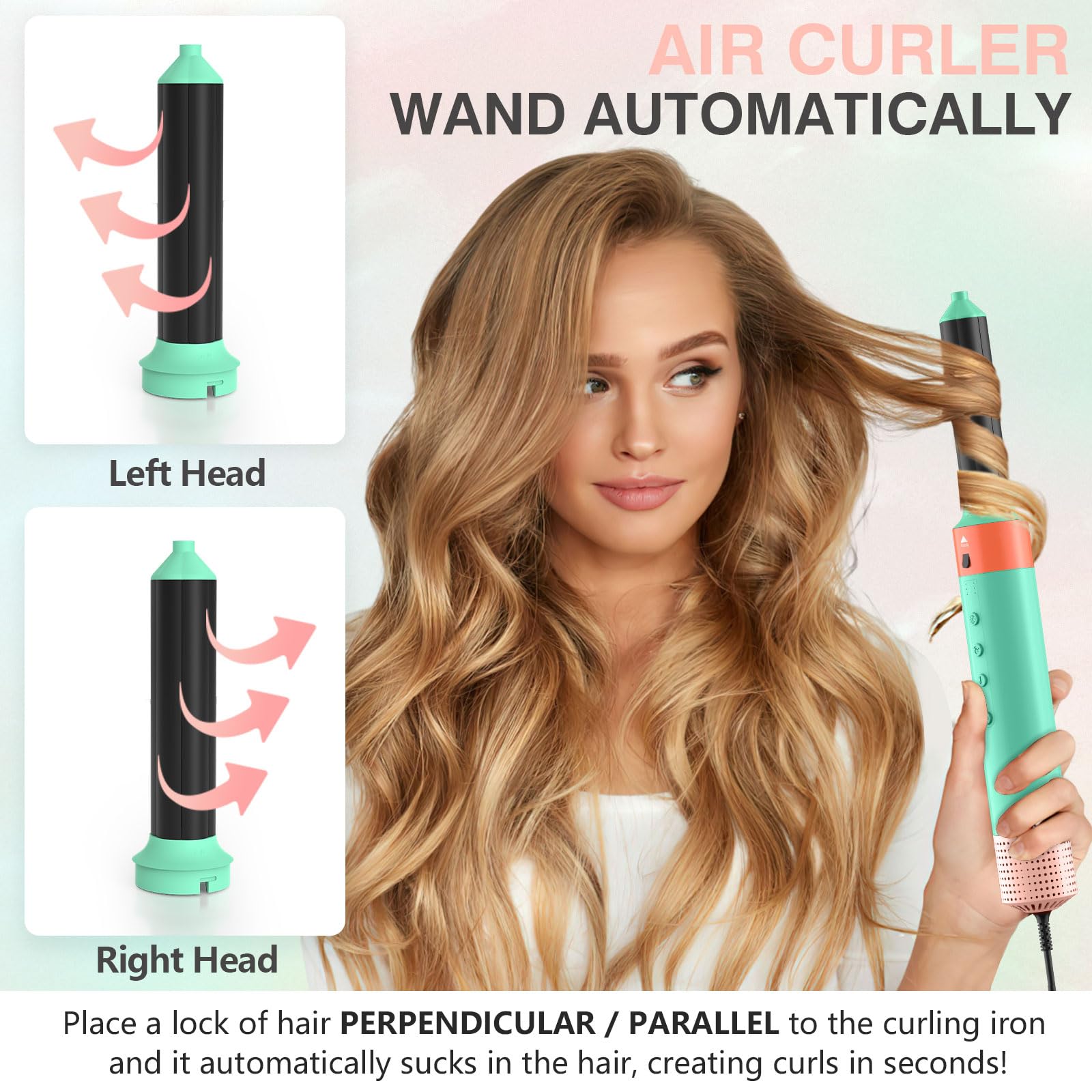 Multistyler profesional 6-en-1 cepillo de aire caliente iones negativos 110.000 RPM 3 ajustes de temperatura