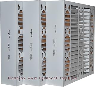 White-Rodgers Part # FR1600-100 Replacement Filter 21x20x5 MERV 10. Actual Size 21" x 20 3/8" x 5". Case of 3, Made in Canada by FurnaceFilters.Ca