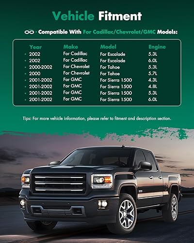 Miniatura 7 de SCITOO Espejos de visión lateral para Chevy Silverado Suburban Tahoe 1999-2006 para GMC Sierra Yukon espejos laterales plegables ajustables