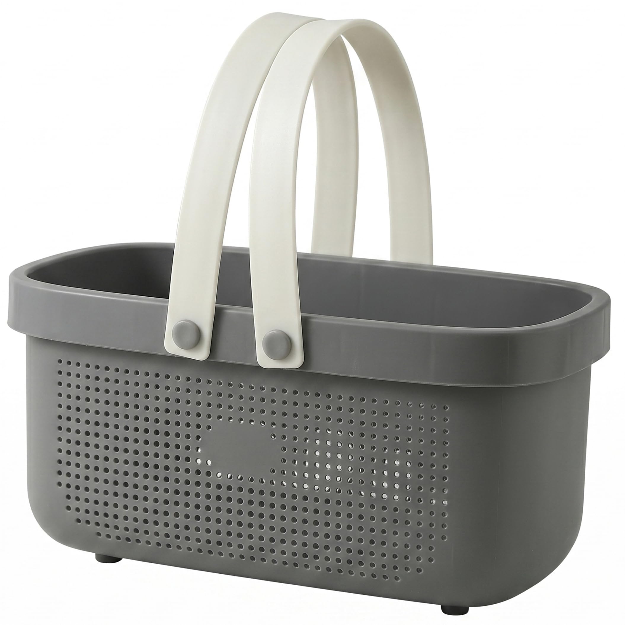 Sjfbebsy Portable Shower Caddy, Dual Handle Plastic Caddy Large Storage Shower Basket for College & Bathroom, 12.4x6x7In, Grey | Plastic