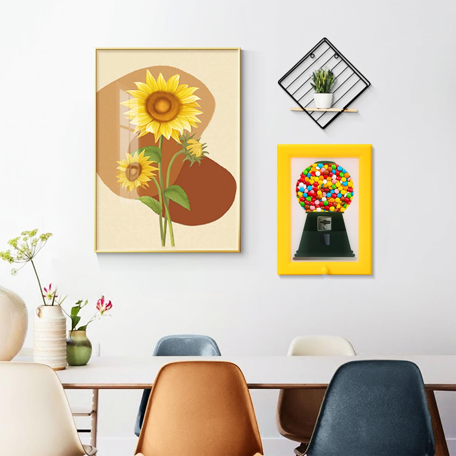 Distributeur de bonbons mural pour cadre photo Gumball