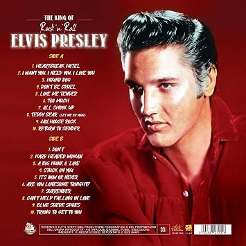 Elvis Presley The King of Rock'n Roll Plak