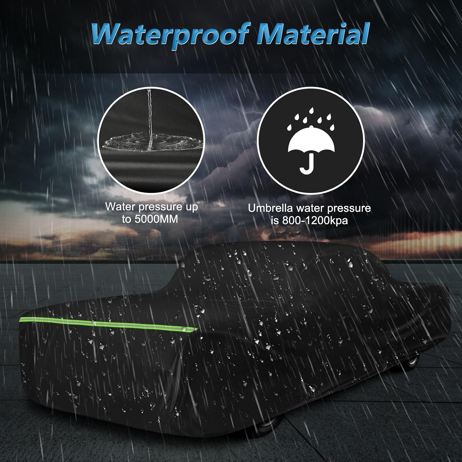 Waterproof Car Covers for Chevy Impala 2-Door/Bel Air/Biscayne 2/Sedan/Coupe 1958-1970,420D Oxford Cloth Sun Heat Protection Outdoor Covers Windproof Heavy Duty All Weather