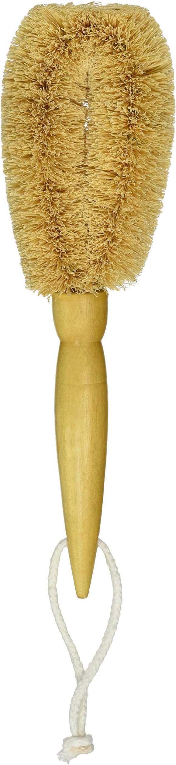 Hard Texture Coconut Foot Brush For Dry or Wet Use, 8" Length