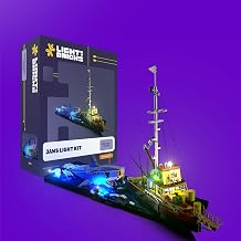 Light My Bricks Light Kit for Lego Jaws #21350 |LED Lighting Kit Compatible with Jaws Lego Set| Adds Realistic Ambience to Your Boat Display Set Not Included