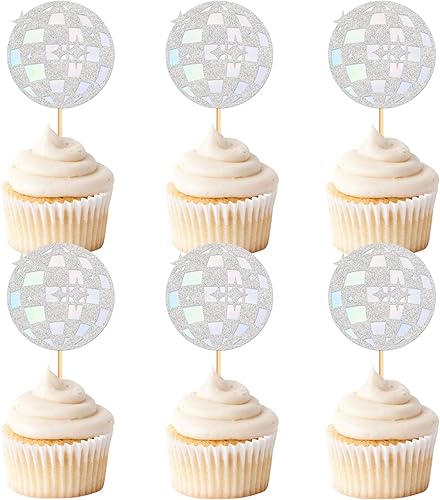 Keaziu 24 piezas de decoración de cupcakes de cantante musical, populares selecciones de cupcakes para fiesta temática de discoteca fiesta de disponible en Yaxa Costa Rica