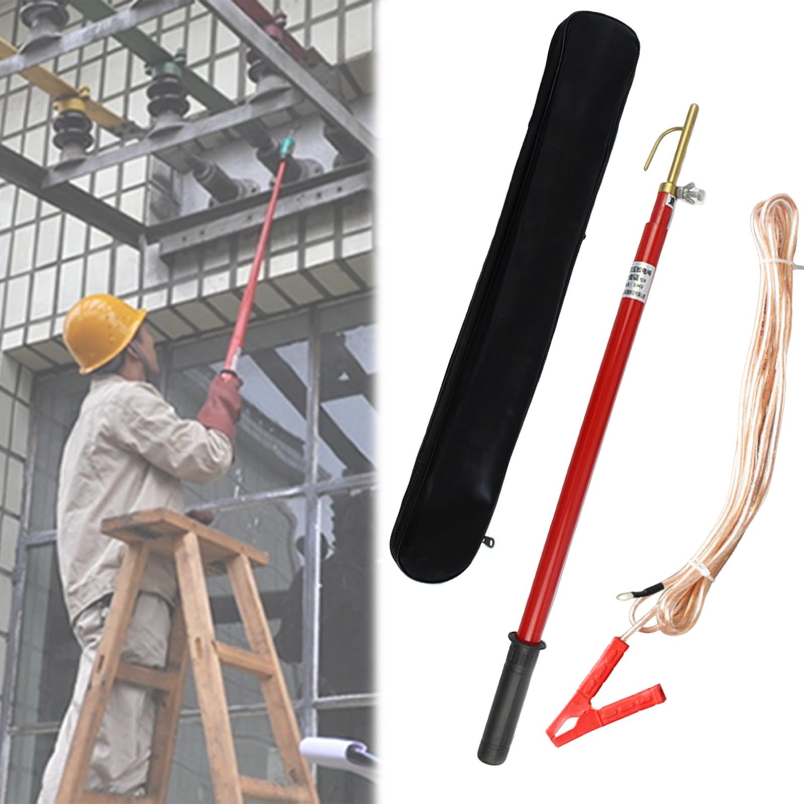 Poteau isolant anti-électrocution 35 KV en fibre époxy premium