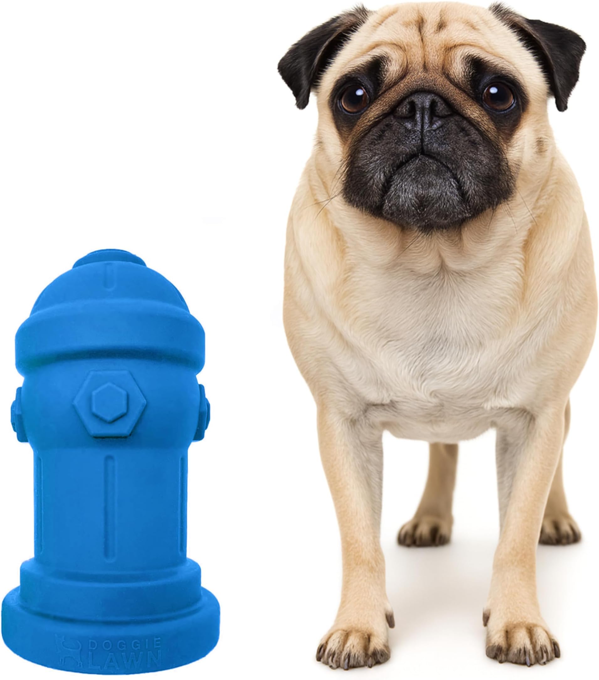 Small Dog Fire Hydrant 4x7 Silicone Soft Potty Training Aid for Small Breeds Under 10lbs Toy Breeds Indoor Outdoor Training Blue