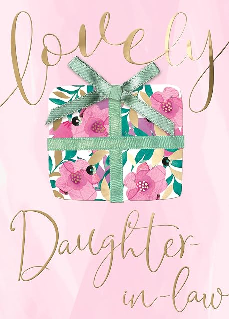 Just To Say Lovely Daughter-In-Law Embellished Birthday Greeting Card Cards JT216