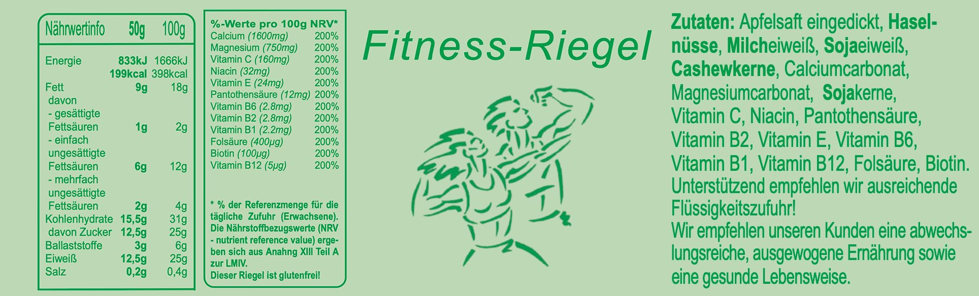 Seitenbacher 12er Pack Energie Riegel I Bergsteiger I Energiebombe I Energizer I Hafer I Fitness I Müsli I Sport I 24.0 I glutenfrei I ∑ 2600 kcal / 10.880 kJ (11 x 50 + 1x 70g)