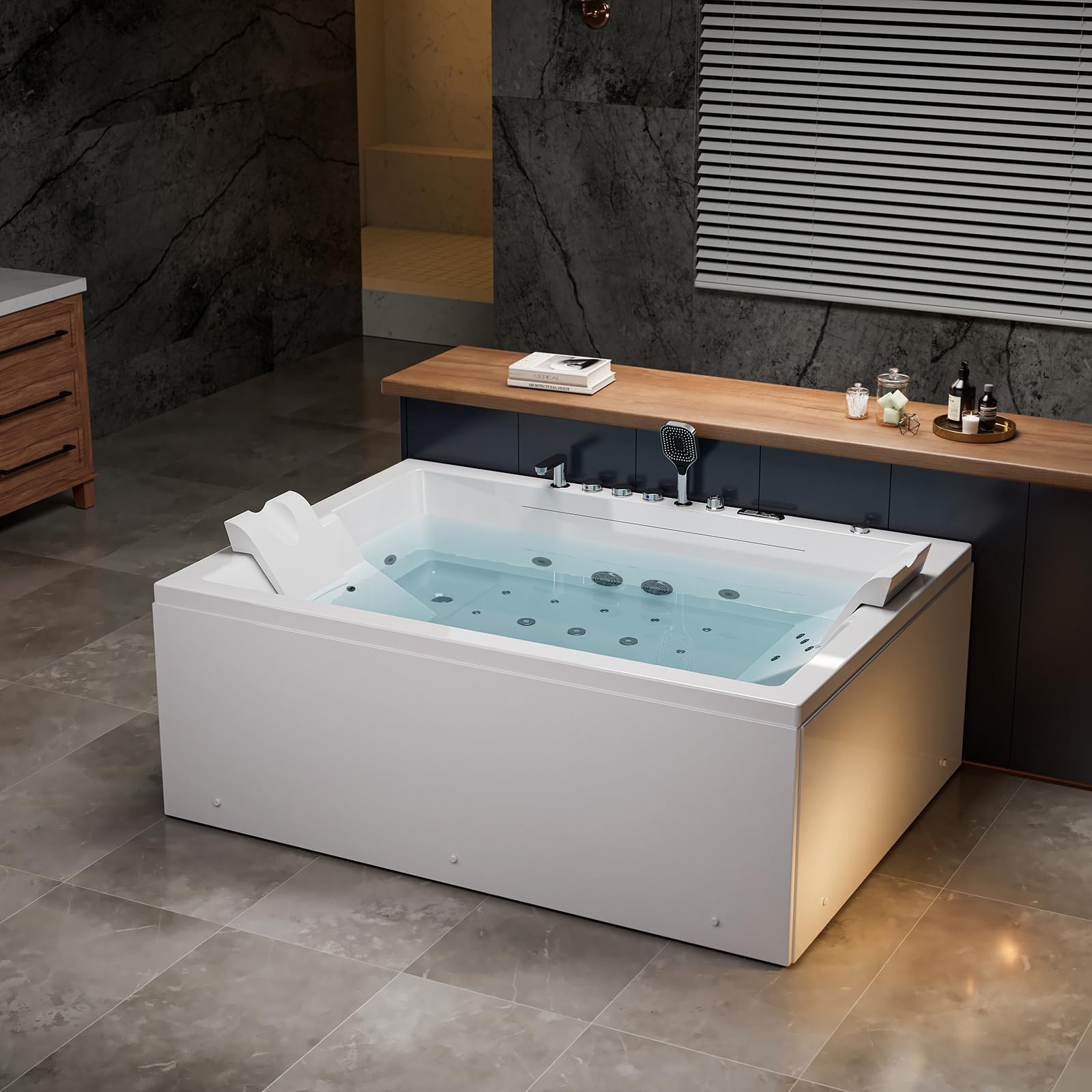 58 Inch Bathtub Empava 71-Inch Acrylic Whirlpool Bathtub – Jetted Tub