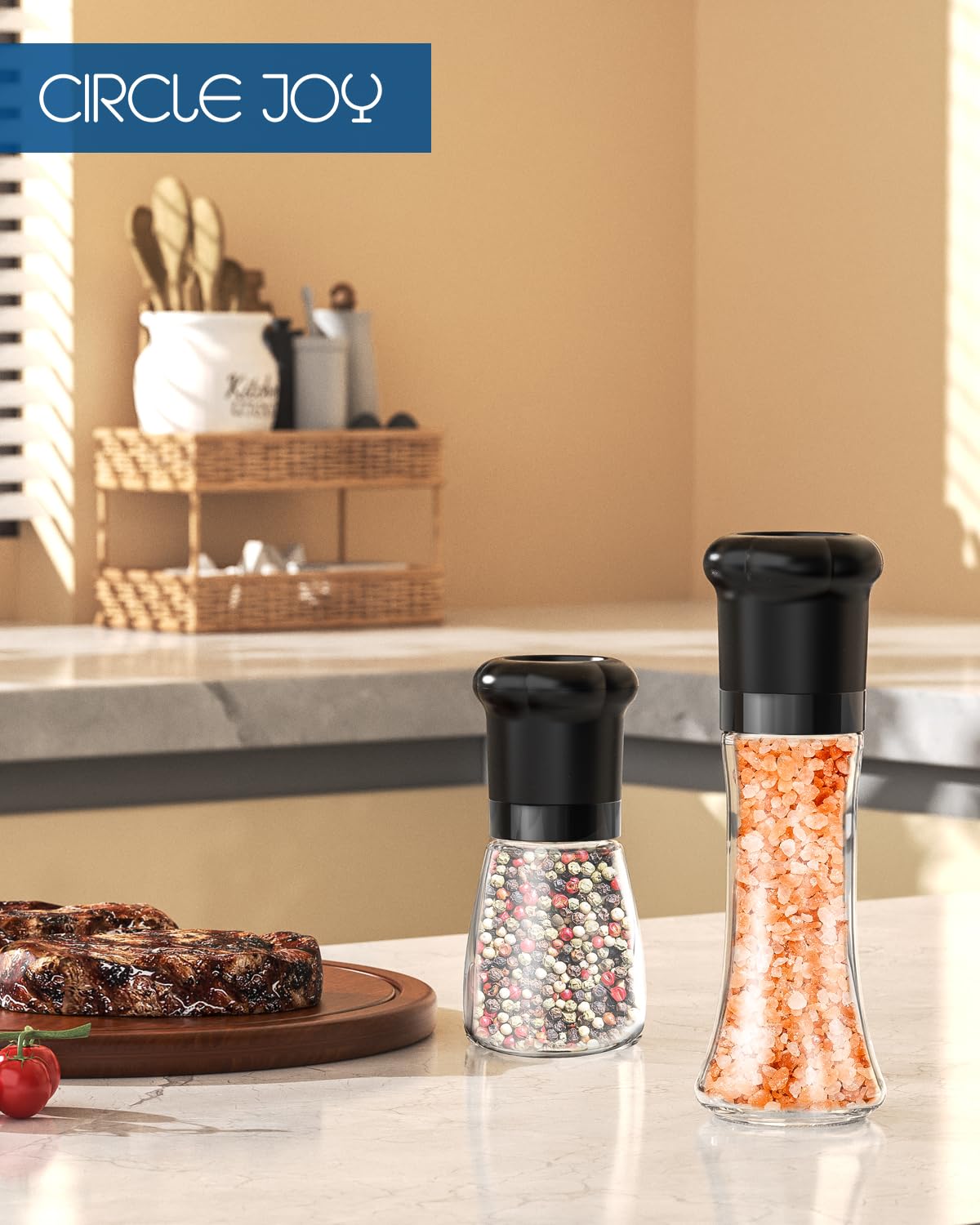 Circle Joy Pepper Grinder - Adjustable Spice Mill -7
