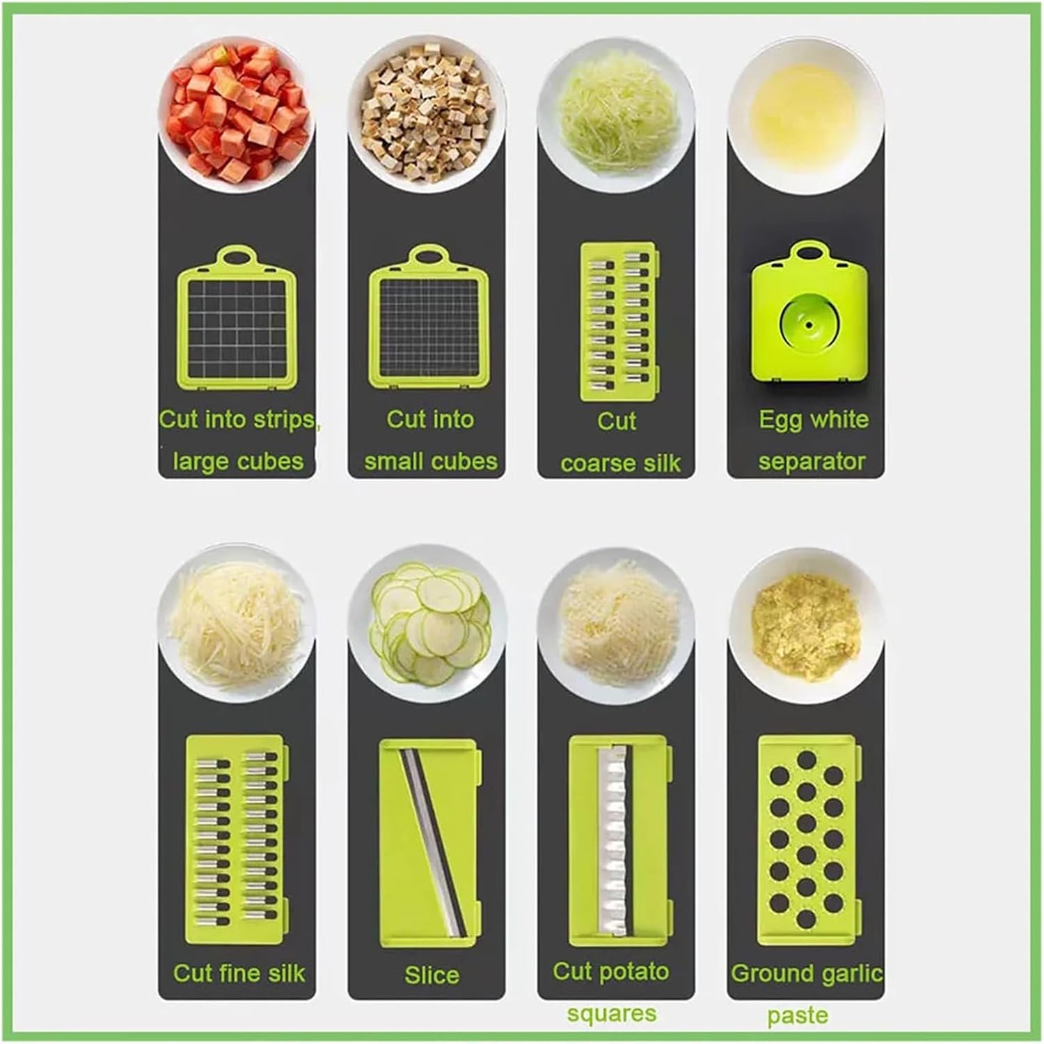 Vegetable Cutter Multifunctional Dicing Blades Slicer Shredder Fruit Peeler Potato Cheese Drain Grater Chopper Kitchen Tools(Pink)