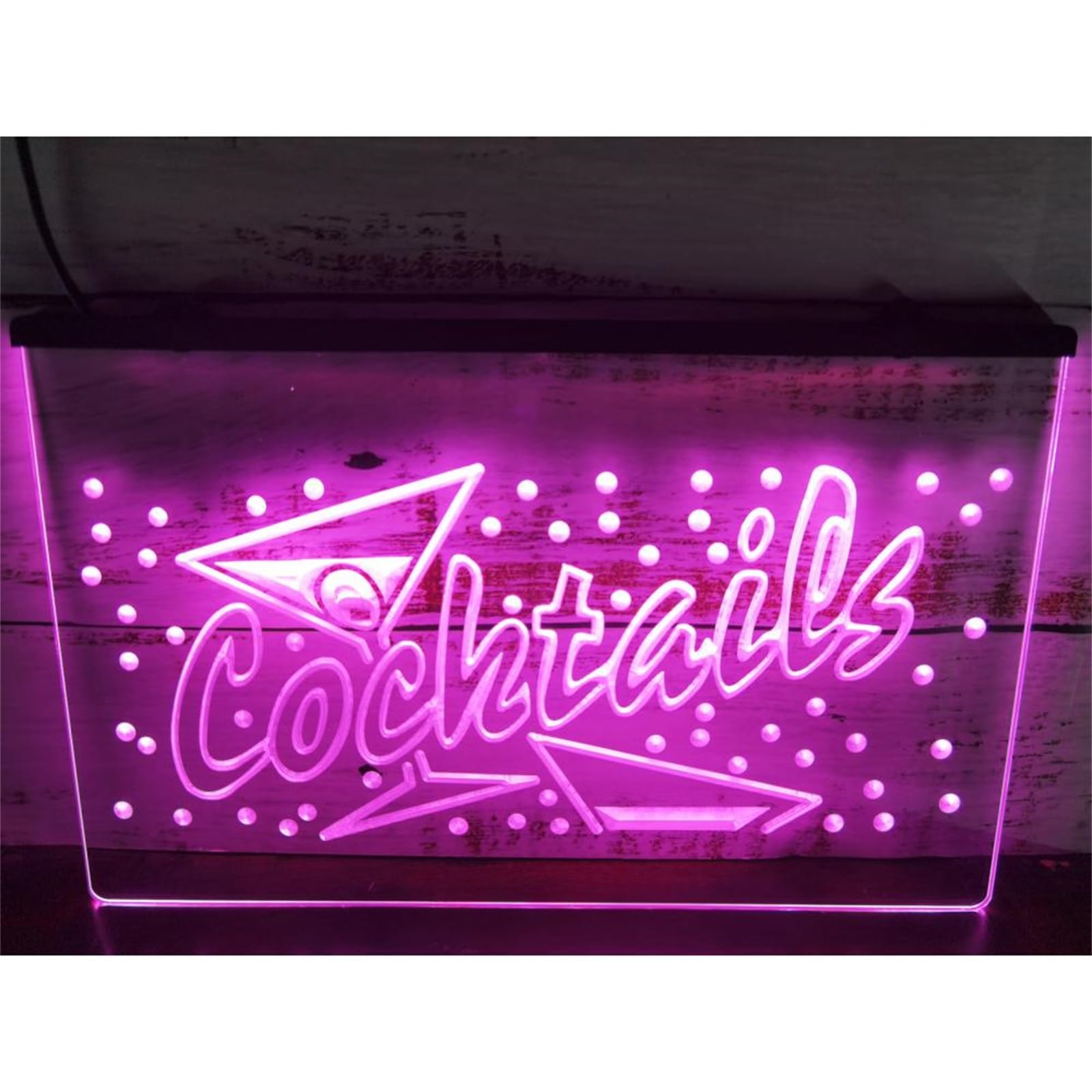 Amazon.co.jp: Cocktails カクテルオープン LED ネオンサイン