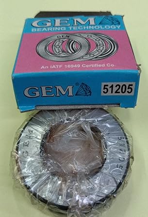 GEM Thrust Bearing 51205 Dimension 25x47x15 PACK OFF 2
