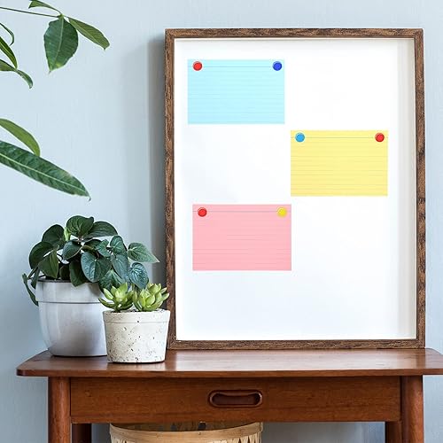 Miniatura 5 de Epakh 300 tarjetas de índice para el regreso a clases, 180 GSM, tarjetas de índice de grosor con anillos, tarjetas de índice perforadas, tarjetas en