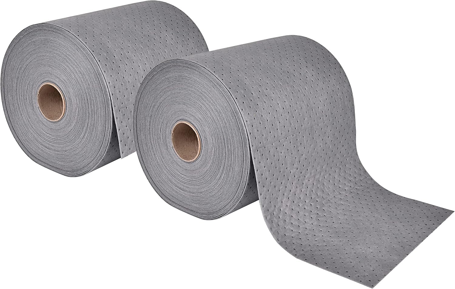 A A IN 2pack Oil Absorbent Pads, Oil Maintenance Mat Roll for All Purpose Super Absorbent Mat Roll, Gray, 150' L x 15" W.(LT010A2)