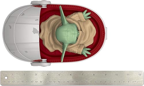 Miniatura 5 de Exquisite Gaming Star Wars - The Mandalorian Cochecito Grogu & Hover de 9 pies controlado por radio, vehículo RC controlado por radio, niños a