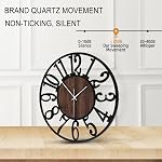 Large Wall Clock - 32 Inch Wall Clocks for Living Room Decor - Battery Operated Wall Clock for Bedroom Kitchen - Nearly Silent Wall Clock Non Ticking - Unique Elegant Design for Home Décor