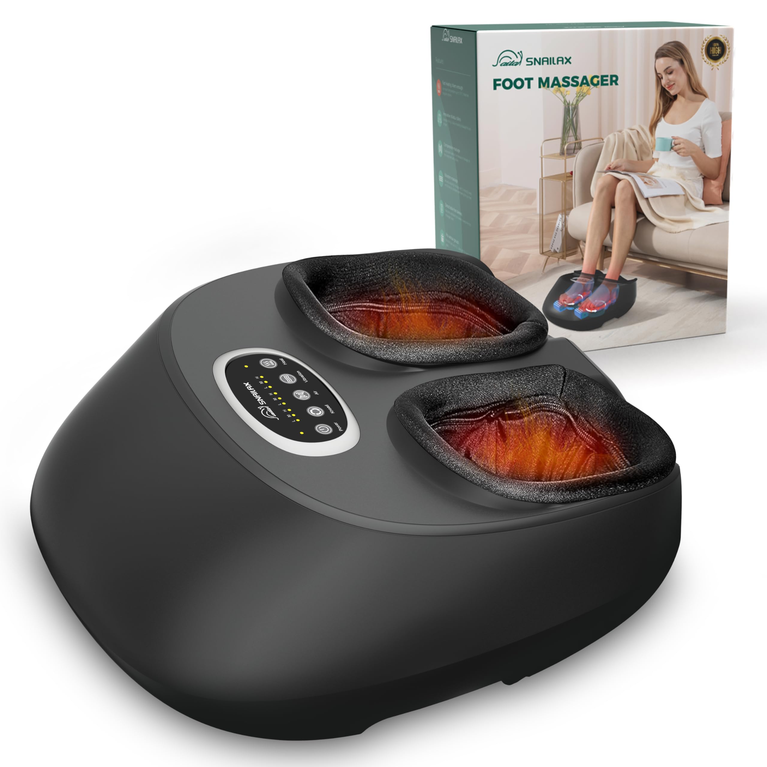Amazon.com: Snailax Shiatsu Foot Massager Machine with Soothing