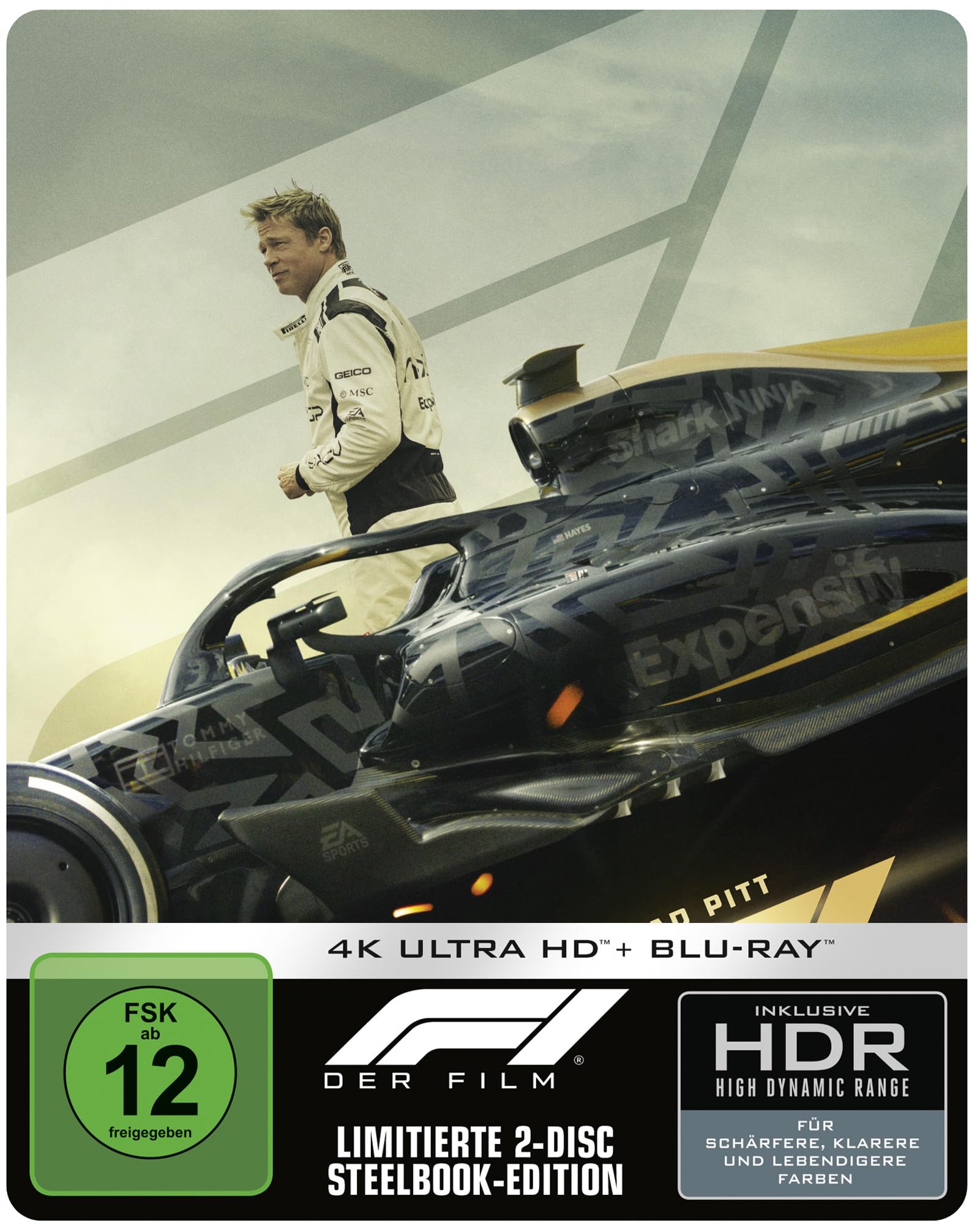 F1 - Limitiertes Steelbook - Cover B (4K Ultra HD) (+ Blu-ray) [Alemania] [Blu-ray]
