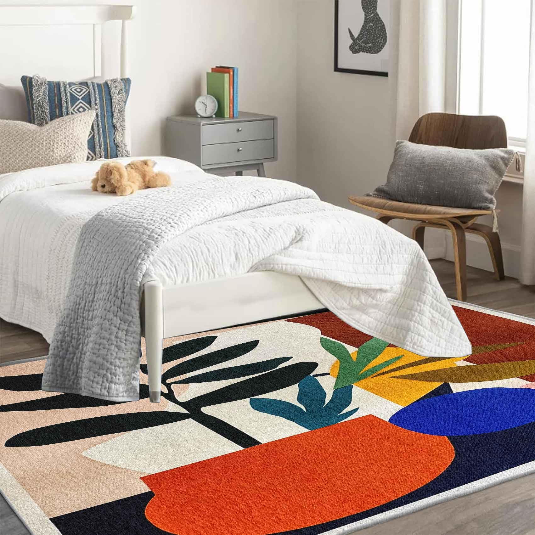 Amazon.com: XylQfirus Mid Century Modern Area Rug Washable 4x5