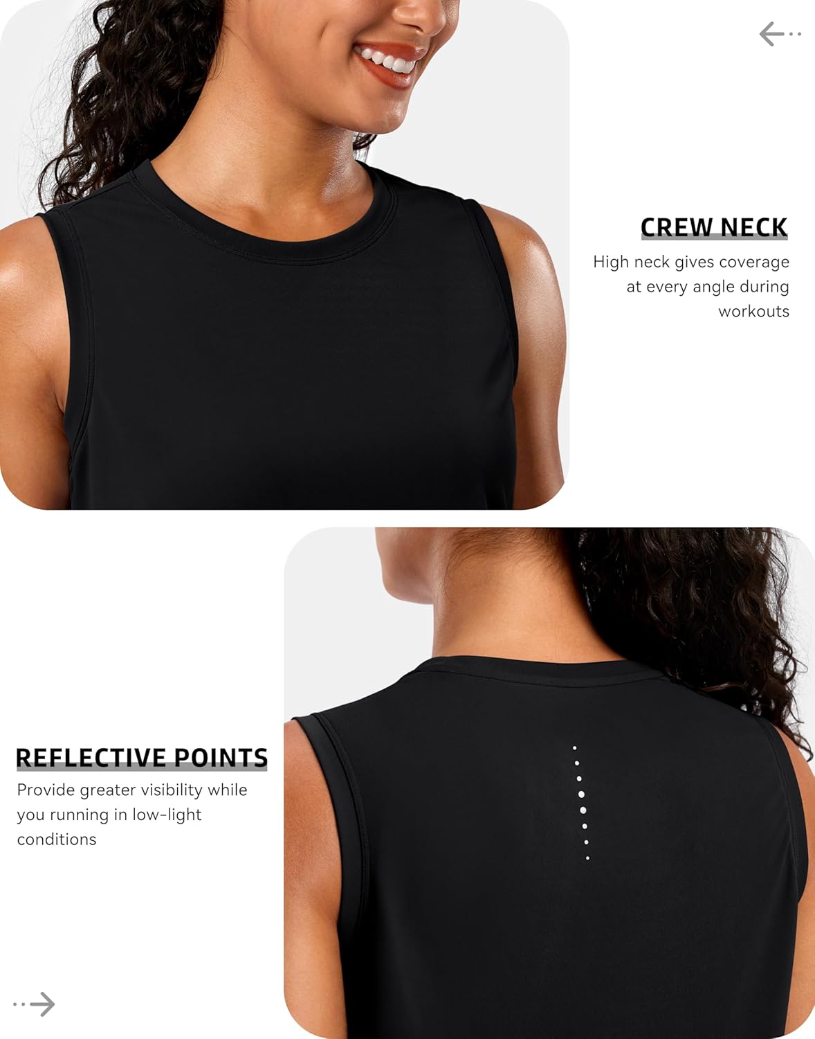 G Gradual Women's Sleeveless Workout Tops Lightweight High Neck Tennis Yoga Shirts Running Athletic Tank Tops for Women - Image 5