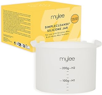 Mylee Wax Silicone Jar, Wax Heater Pot, Wax warmer Liner Container for Soft Warm Wax or Hard Stripless Wax Beads (Jar Only, Wax Heater Not Included)