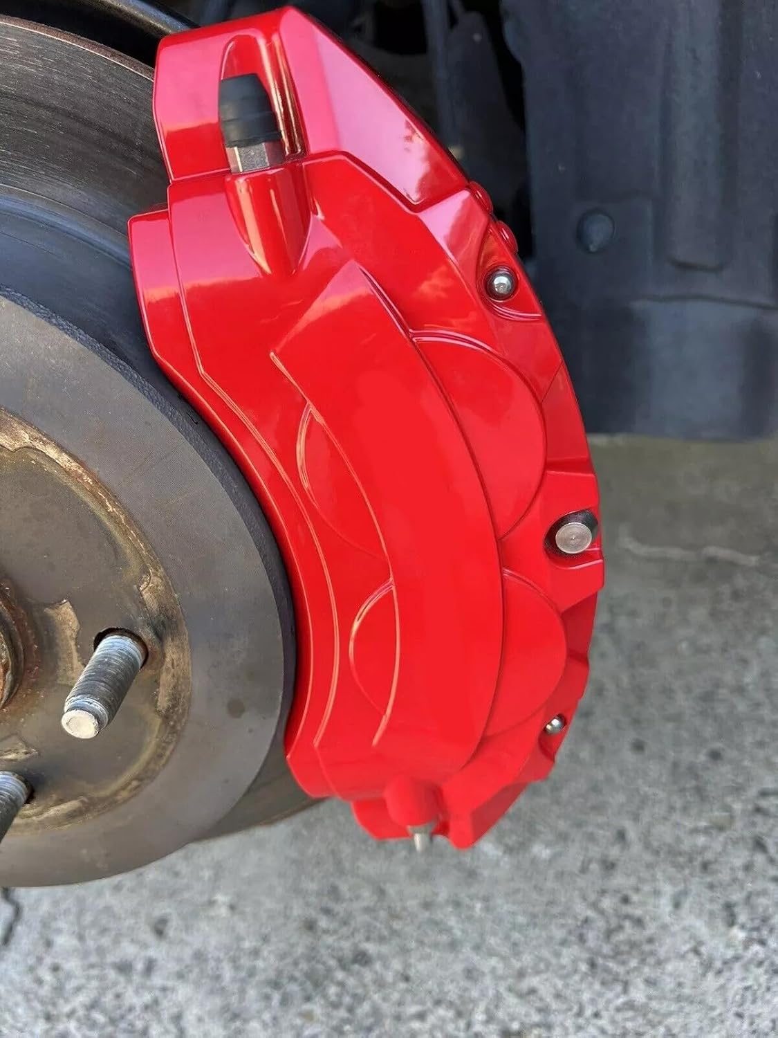 Red Aluminum Caliper Covers 4PCS compatible with Lexus IS 250/350/ ES240/330/350 RX350/300 UX300/350