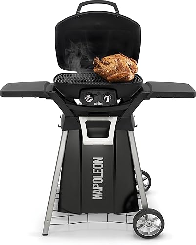 Miniatura 4 de Napoleon TravelQ - Accesorio para parrilla de barbacoa, soporte para PRO285, bandeja de condimentos de acero inoxidable, abridor de botellas