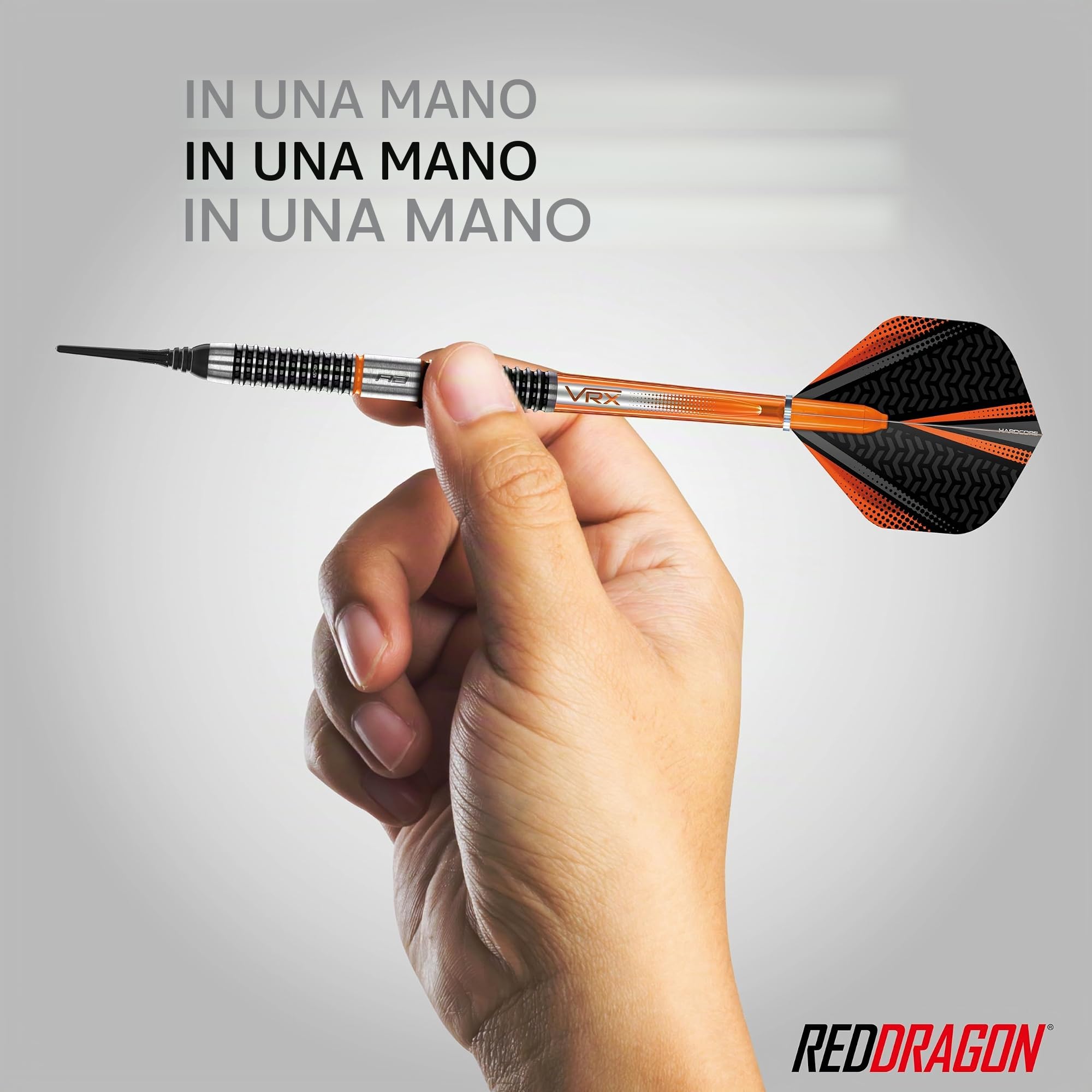 Red Dragon Amberjack Series Softip - Freccette Professionali da 18 Gram con Alette e fusti