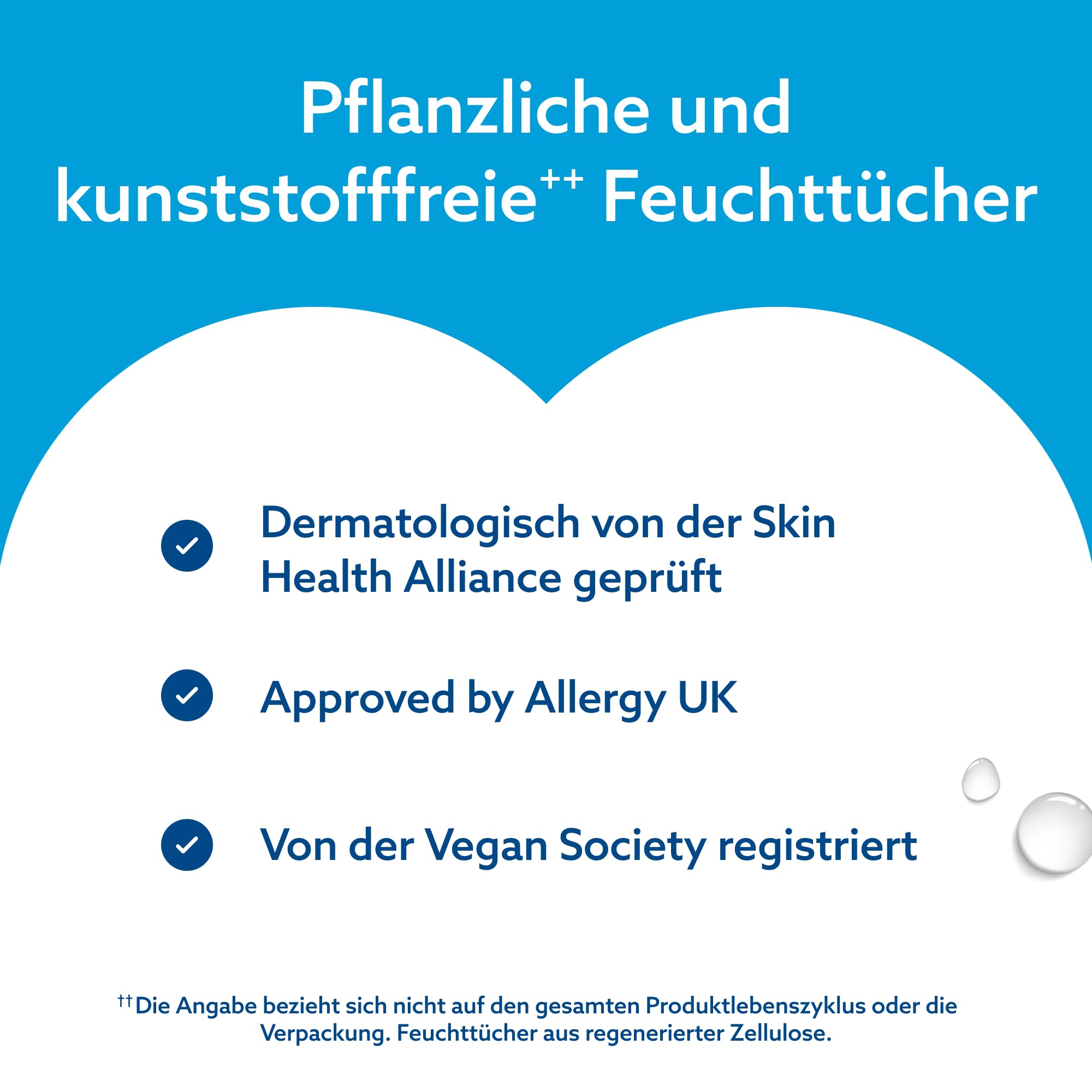 WaterWipes Sensitive+ Feuchttücher für Neugeborene und Babys, 720 Stück (12 Packungen), 99,9% Wasser, parfümfrei