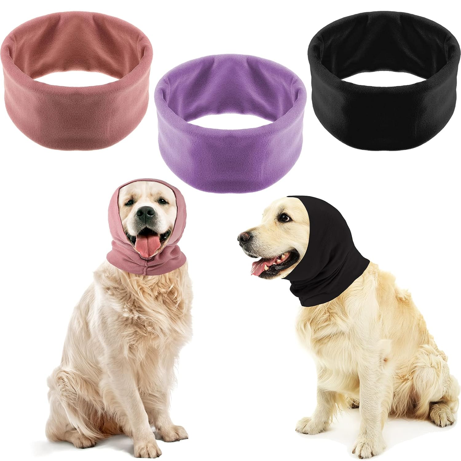 3 Pieces Dog Ear Muffs Noise Protection Dog Ear Covers Dog Hearing