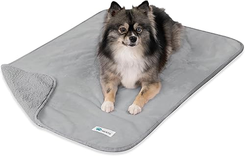 PetAmi Manta impermeable para perros pequeños y medianos, manta para mascotas a prueba de orina para sofá cama, manta reversible a prueba de agua