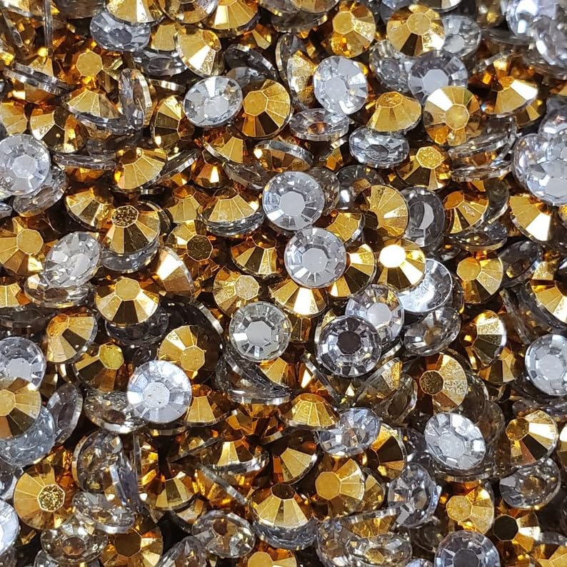 Kundans Beads Stone or Rhinestone for Art & Craft, Jewellery Making, Bangles, Embroidery & DIY Works (White) ;(10000 Pieces) (4mm, Metal Gold) (B0CJNTKBDP) Amazon Price History, Amazon Price Tracker
