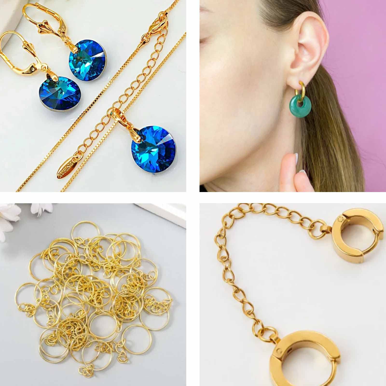 Stainless Steel Jump Rings Pcs Open Jump Rings Stainless Steel O