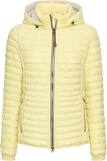 camel active Damen Gefütterte Jacke mit Abnehmbarer Kapuze