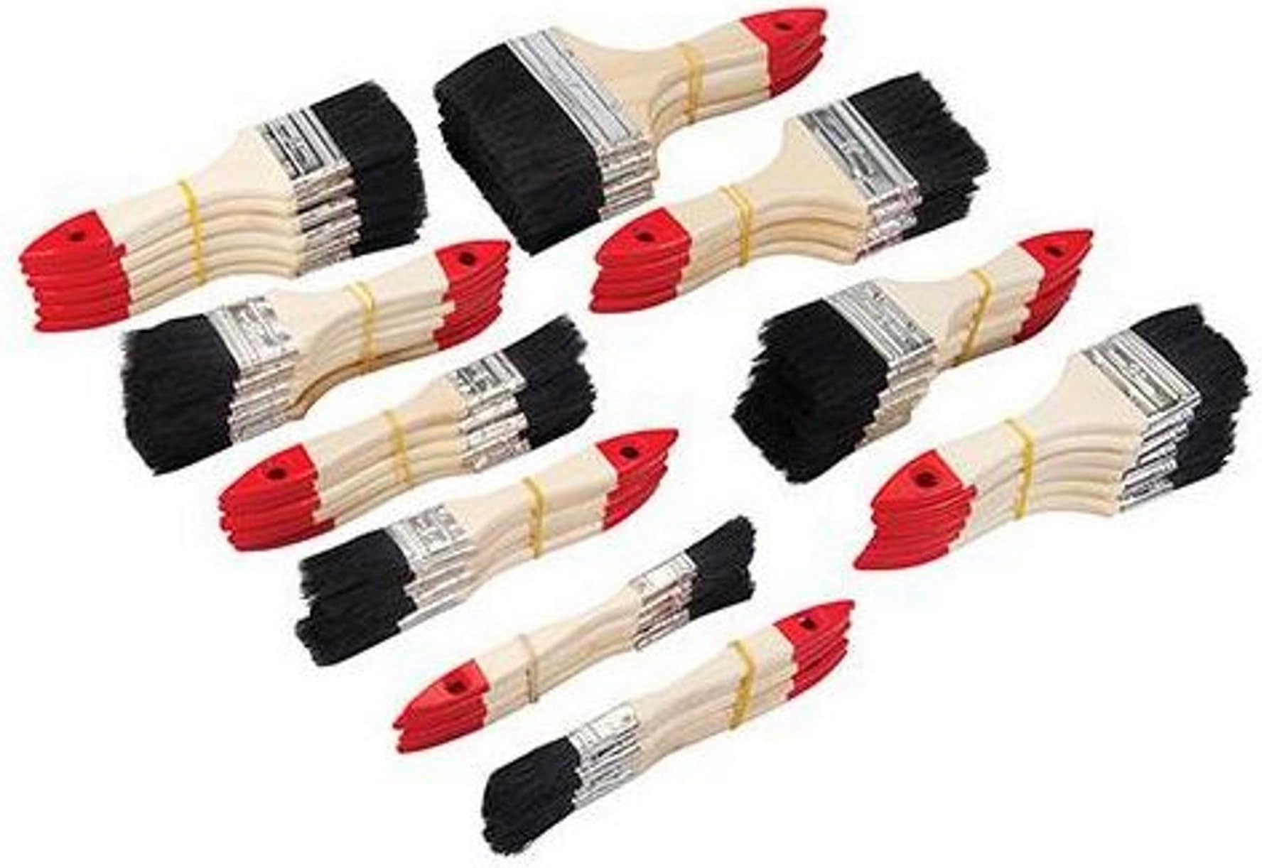 Silverline Disposable Paint Brushes, Paint Brush,All Sizes & Quantities,Bulk Buy (5, 12mm - 1/2'')