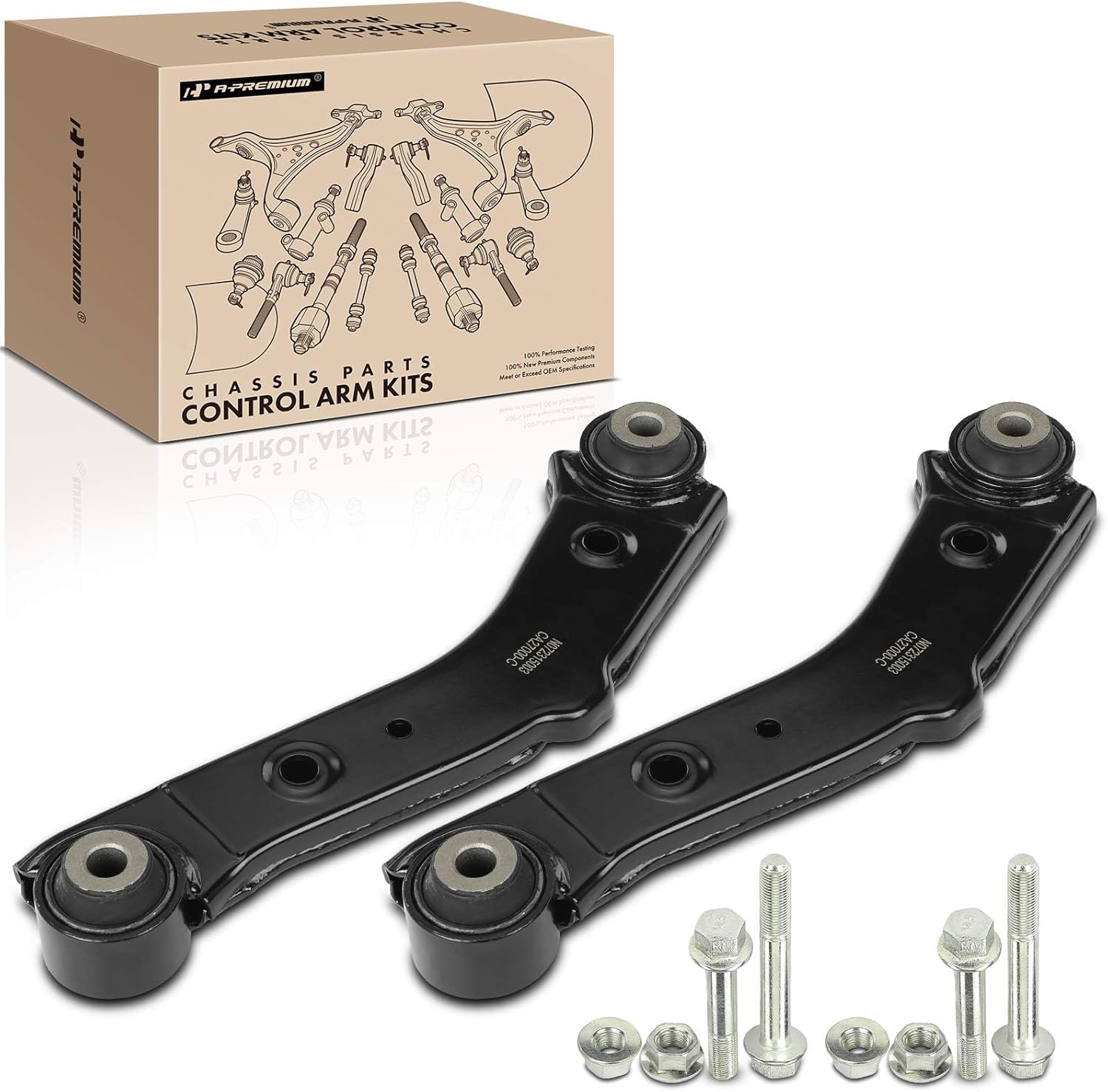 A-Premium 2 x Rear Upper Control Arm with Bushing, Compatible with Hyundai Santa Fe 2013-2019, Santa Fe XL 2013-2019