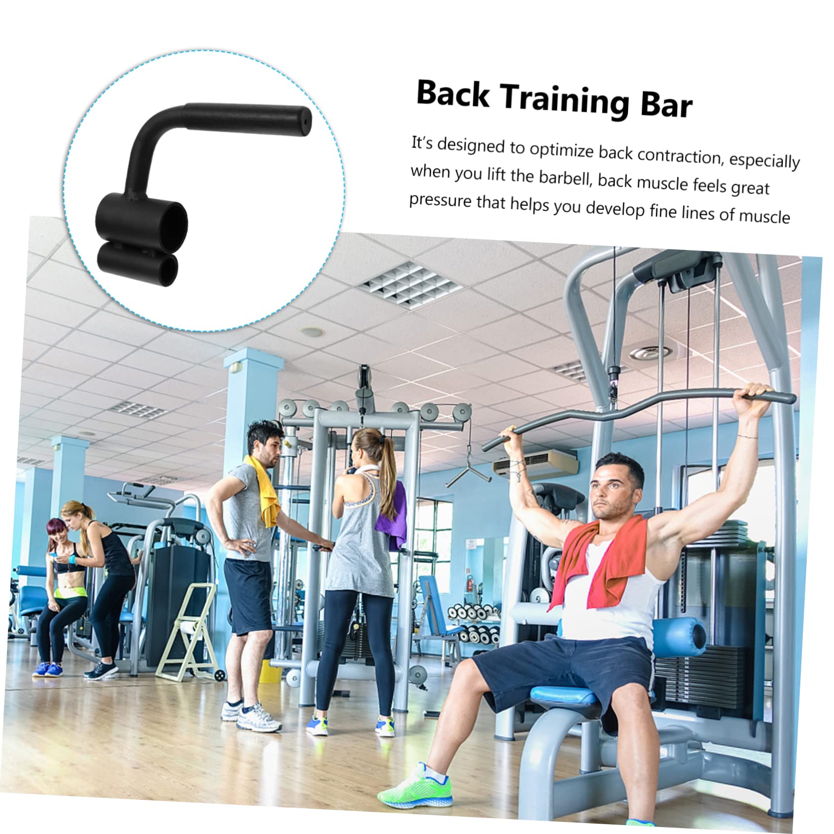 TOYANDONA Bilanciere Palestra Bilanciere Fitness Barra per Allenamento della Schiena per Fitness