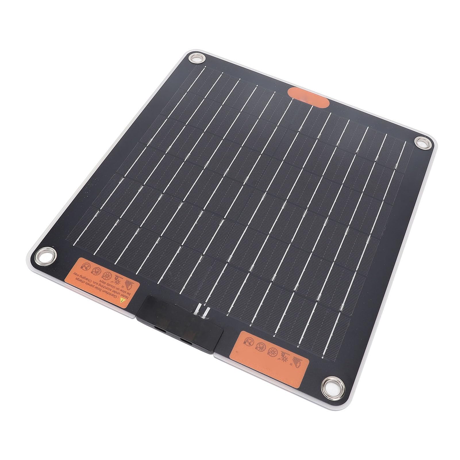 HEEPDD Pannello Solare Portatile Caricabatterie Monocristallino Bifacciale 20W 5V 2A Uscita Doppia Tipo C Ultra Sottile 13,4 X 8,5 Pollici Leggero per gli Appassionati di attività all'aperto da