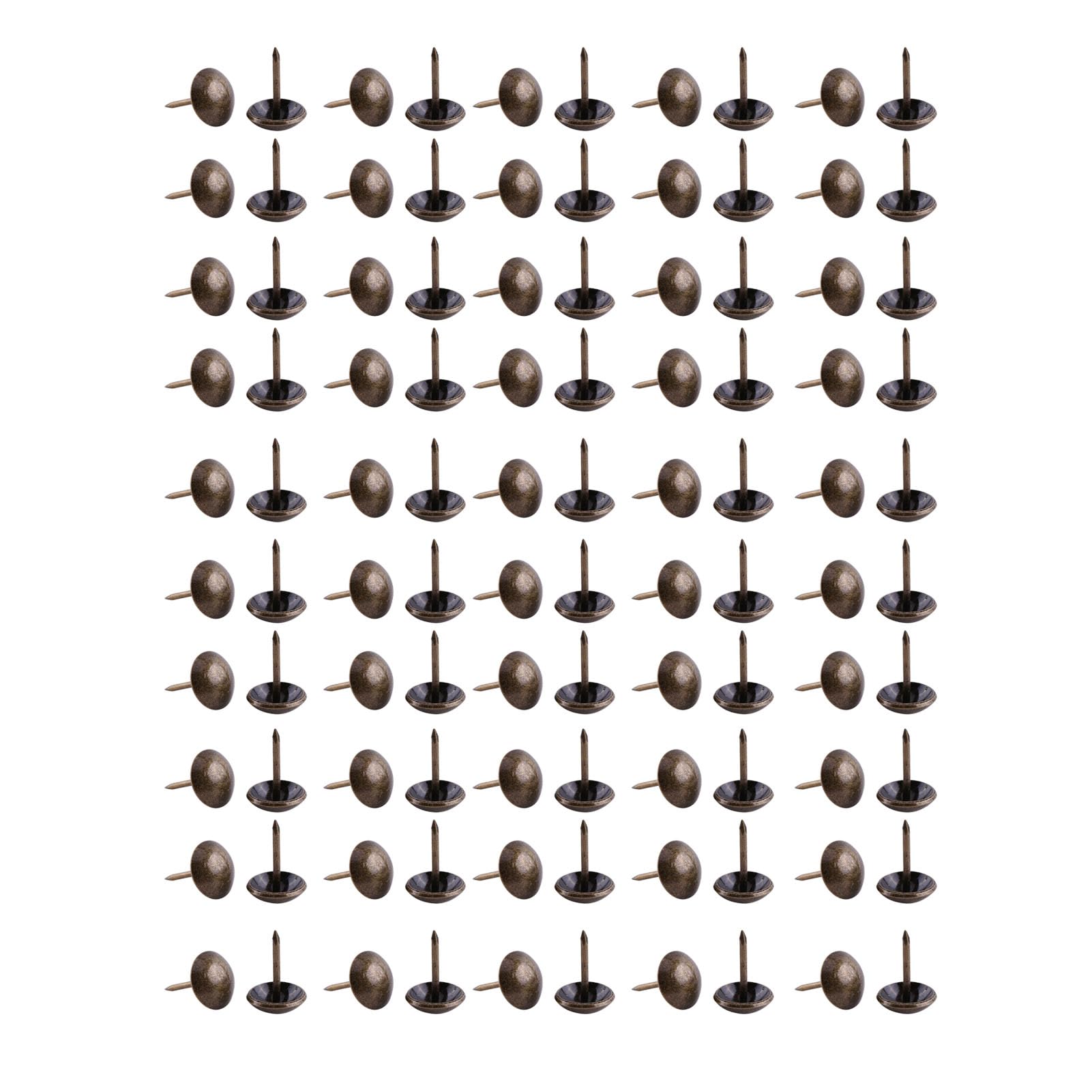 Ftvogue 13*17Mm 100Pcs Vintage Upholstery Tacks Bronze Metal Tags Decorative Tack Stud For Furniture Sofa Shoe Door Map Photo Fixing(13 * 17Mm)
