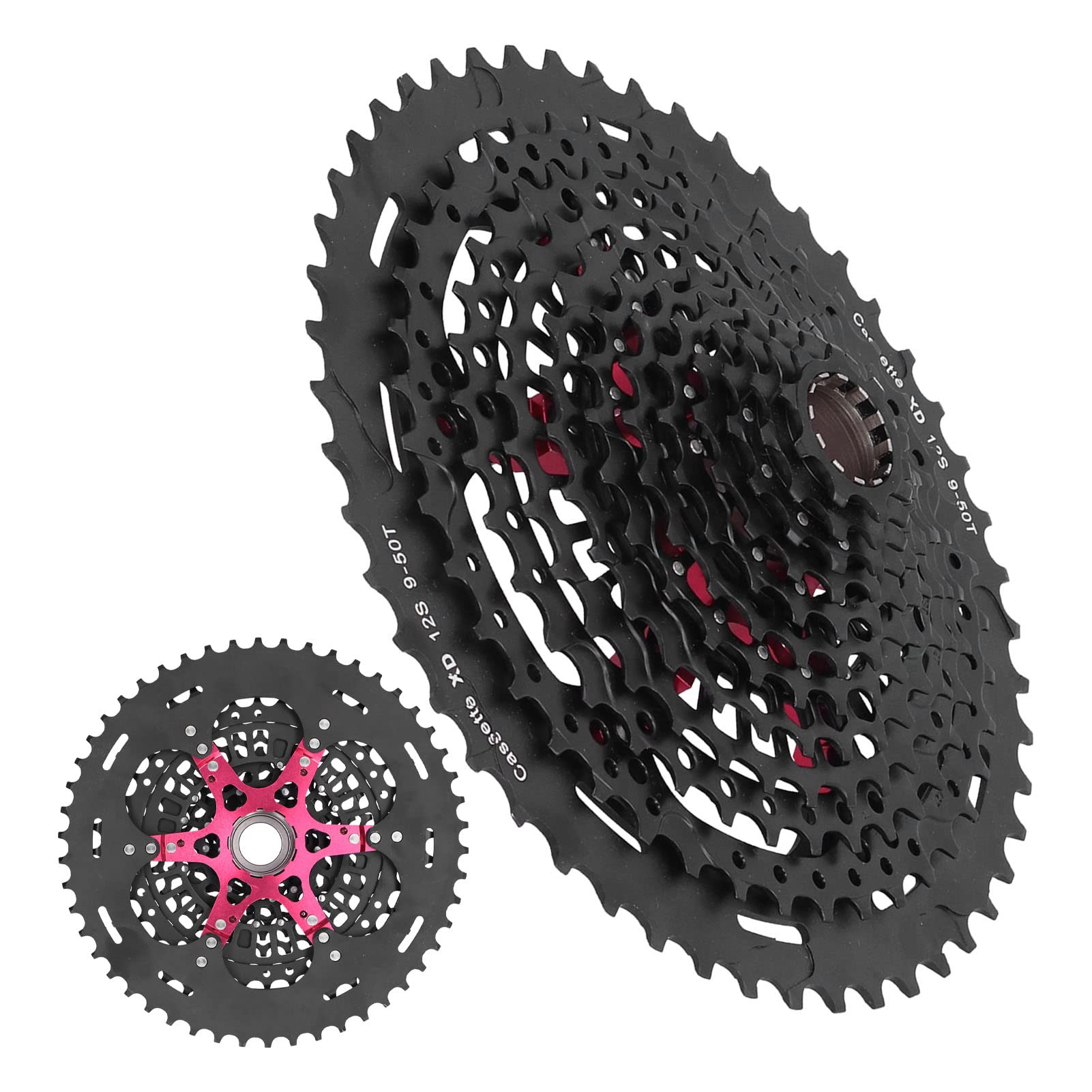 aqxreight Cassette de Aleación de Aluminio para Volante de Bicicleta de 12 Velocidades, Accesorio del 9 50T Xd para Conducción Silenciosa