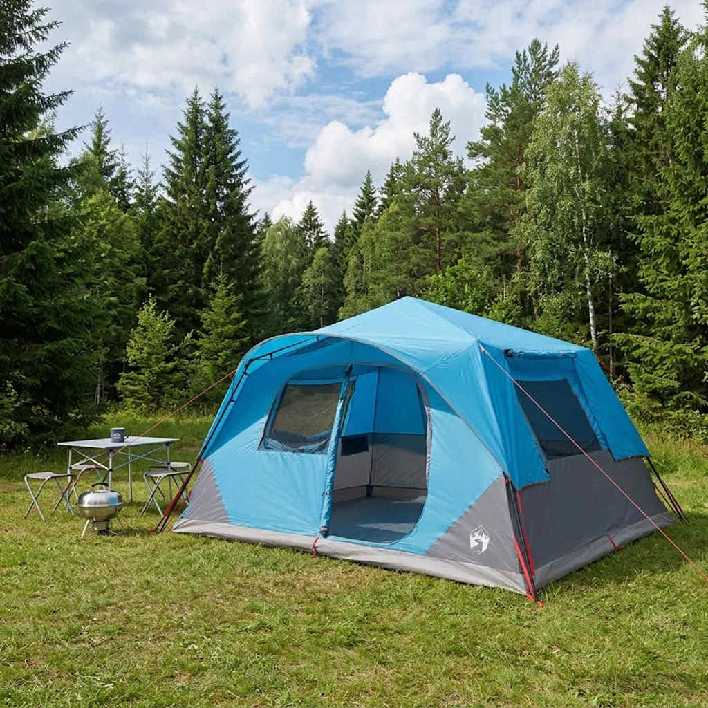 Namiot natychmiastowy, niebieski, 365 x 280 x 200 cm, wykonany z poliestru i stali, namiot samorozkładający, namiot kopułowy na plażę, kemping, festiwal, odporna na warunki atmosferyczne rama